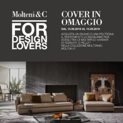 Promozione divani – Molteni regala il rivestimento for design lovers!