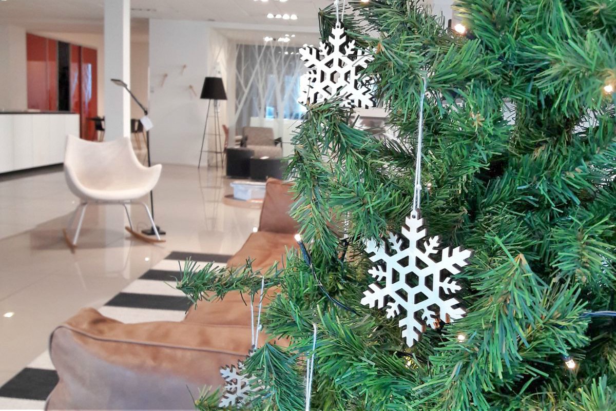 decorazioni di natale in legno albero di natale
