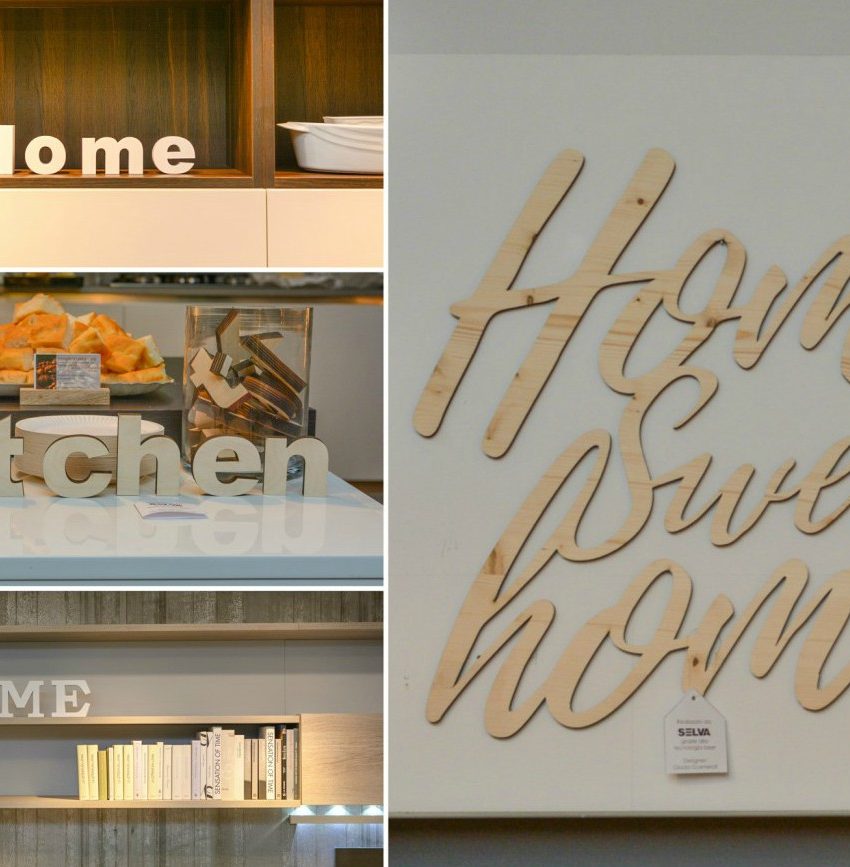 personalizzare l'arredamento con le scritte in legno