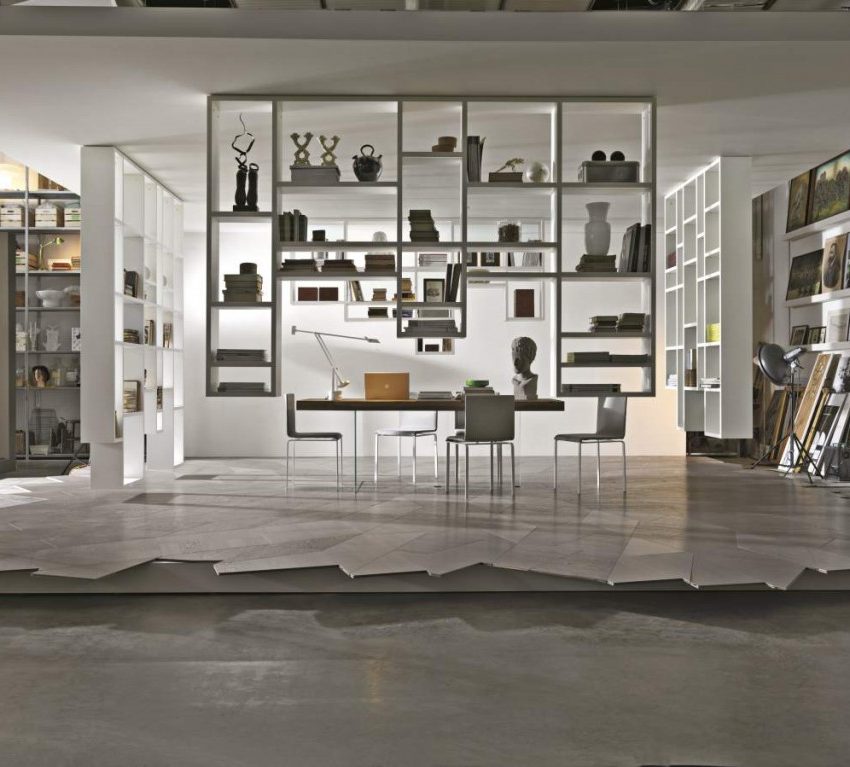 Sistema Weightless Lago - Mensole e contenitori a soffitto