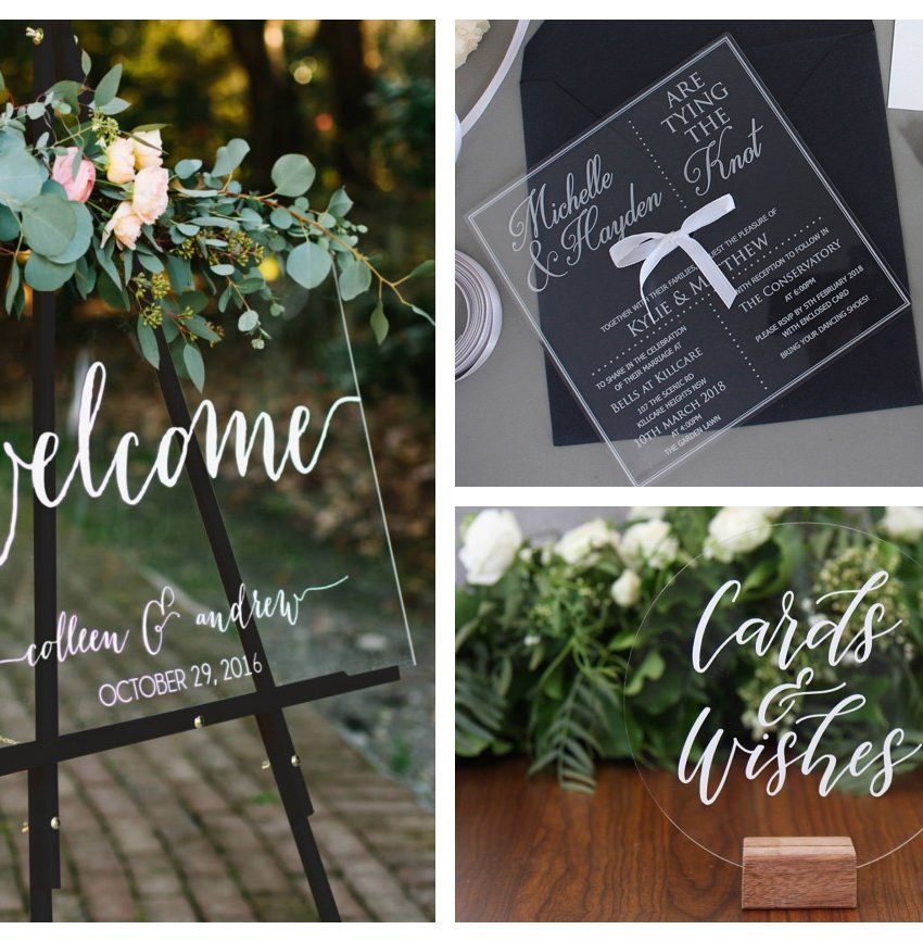 decorazioni per matrimoni trasparenti chic invernali