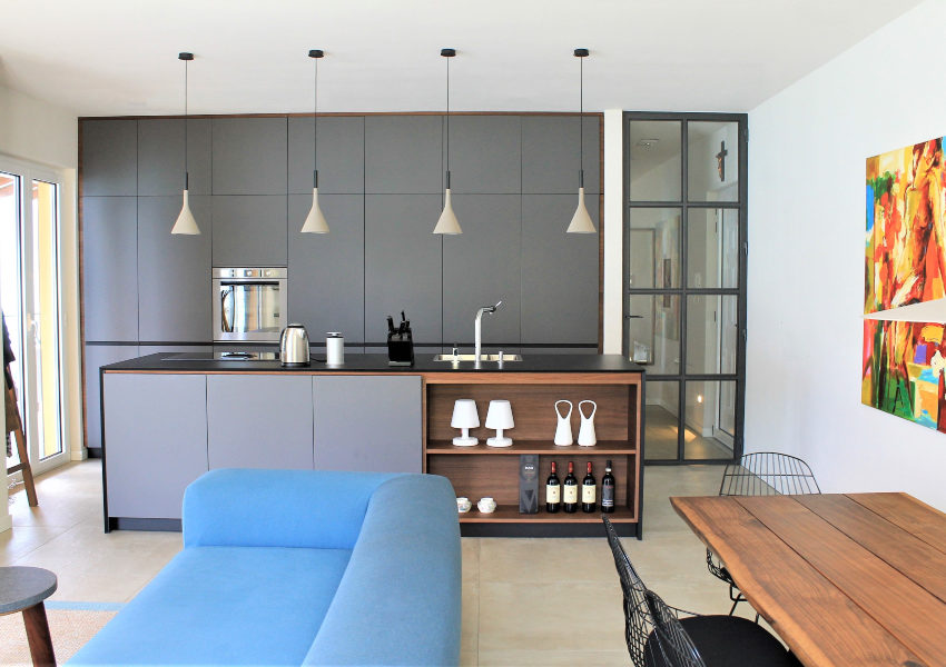 villa sul lago di lugano - cucina valcucine forma mentis