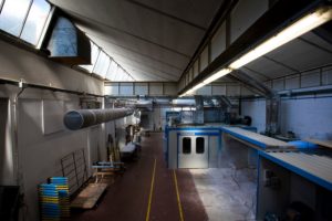 falegnameria selva - cabina di verniciatura