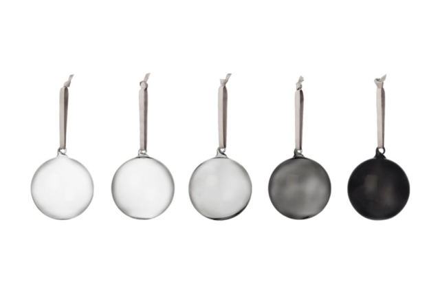 Iittala addobbi di Natale bianco nero